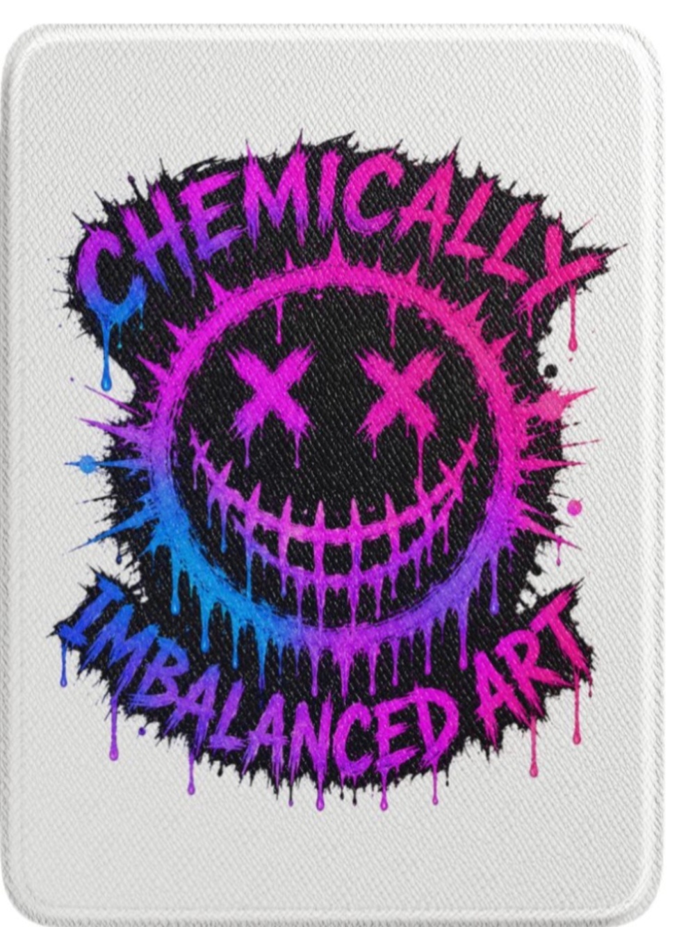 Chemically Imbalanced Art Kindle Case | Neon Drippy